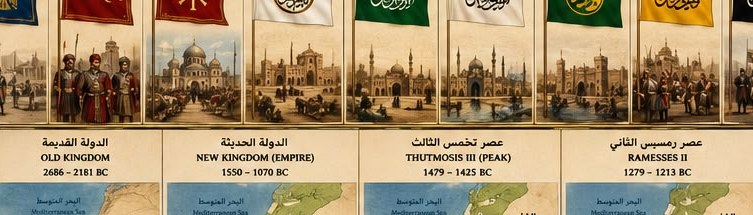 Maps of the Egyptian empire at its greatest extent